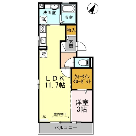 【間取り】 | ハイム三条岡　Ａ棟