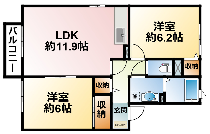エミグランド新茂原Ａの間取り