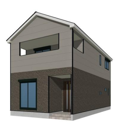 山形市南栄町第4【新築建売】の外観パース|1号棟完成予想図！早期ご予約受付中！