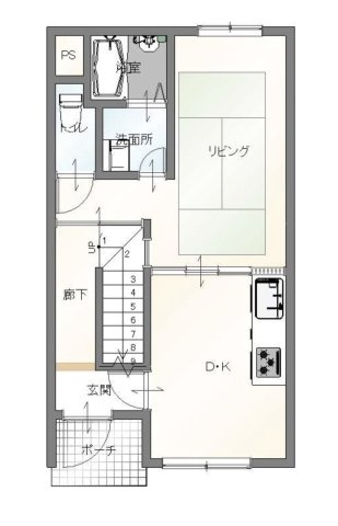 行徳1丁目　4階建の間取り|1F