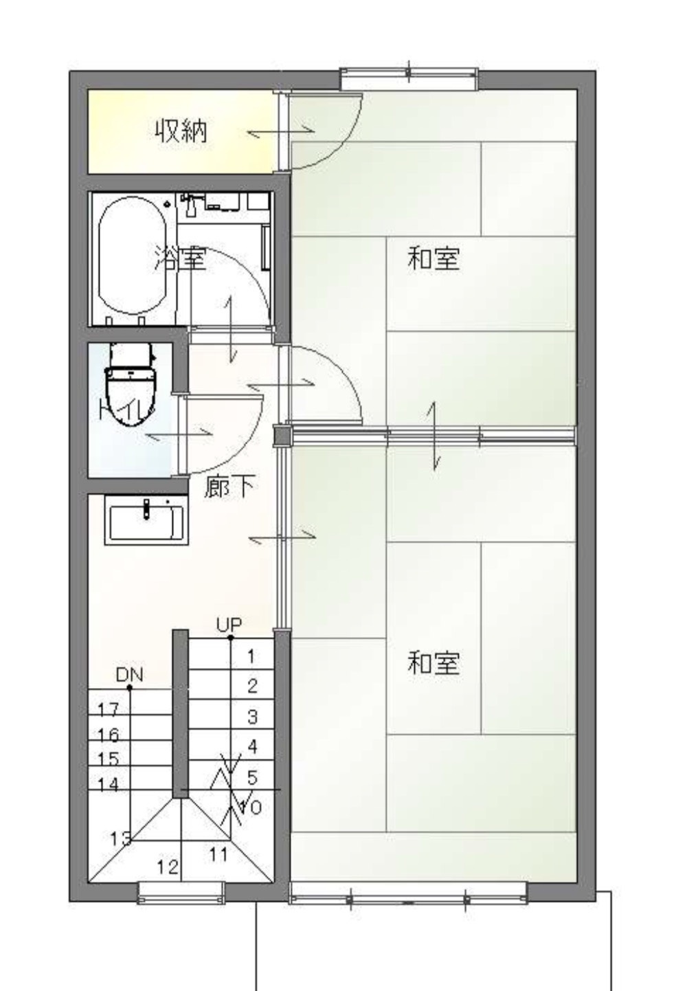 行徳1丁目　4階建の間取り|2F