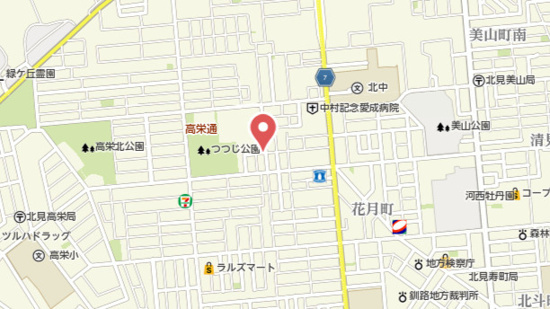 北見市高栄東町４丁目１０番地１３　新築戸建の地図