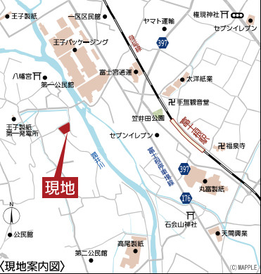 売新築戸建　富士宮市山本の地図