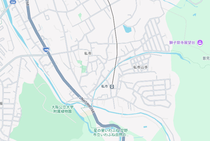 交野市私市　第11期　新築一戸建ての地図