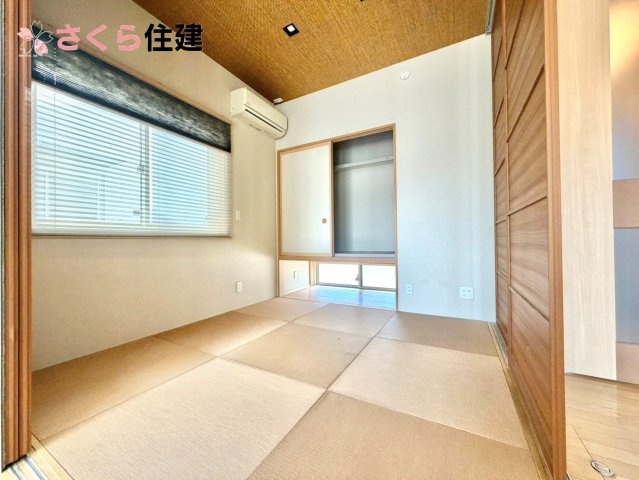 杜の里ニュータウン小山羽川　中古戸建ての和室|扱いやすくデザイン性の高い畳の和室はお昼寝スペースや、お孫さんが泊まりに来たら客間にもなります。