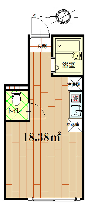 調布市若葉町１丁目のアパート