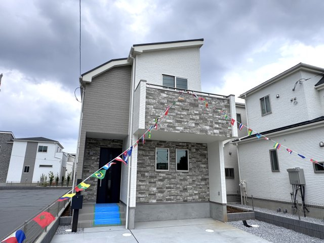 松戸市新松戸６丁目新築戸建【新松戸南小学校：4分】の外観|2-D号棟外観・完成済み内覧可能です！
