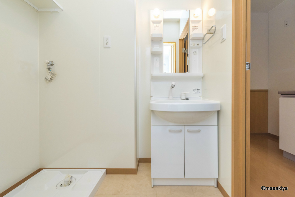 イーグル東口マンションの洗面所|洗面・脱衣　シャンプードレッサー付き。