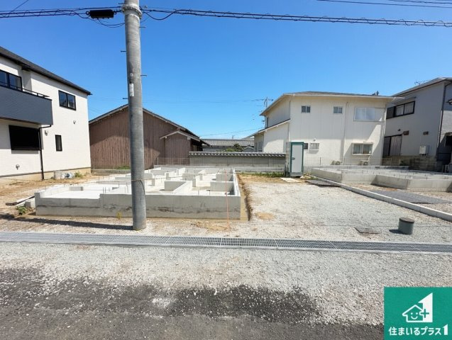 明石市魚住町西岡　新築一戸建ての外観|現在の進捗状況です！順調に作業進行中、完成が待ち遠しいです！詳細の間取り等、お気軽にお問い合わせください！
