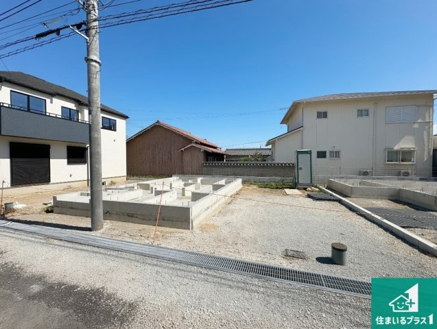 明石市魚住町西岡　新築一戸建ての外観|現在建築中！落ち着いた街並みで新生活を始めることが出来そう！周辺の物件も併せてご紹介させて頂きます！