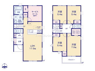 【間取り】 | 名古屋市南区南野２丁目71【仲介手数料無料】新築一戸建て　4号棟