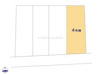 【区画図】 | 名古屋市南区南野２丁目71【仲介手数料無料】新築一戸建て　4号棟