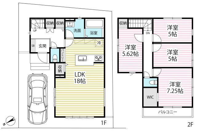 ◆近鉄京都線「伊勢田」駅徒歩５分◆ＪＲ奈良線の２沿線利用可能◆家事動線良好◆宇治市羽拍子町１期の間取り