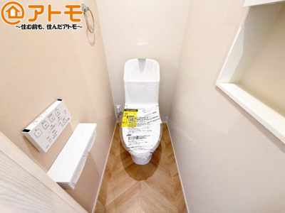【トイレ】 | 駿河区八幡5丁目8期　新築戸建　1号地 | 毎日使うトイレだからこそ機能性を重視したいですよね！温水洗浄便座で快適な時間をお過ごしください♪