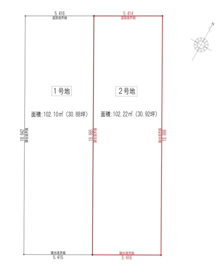 【区画図】 | 駿河区八幡5丁目8期　新築戸建　1号地
