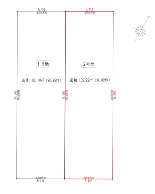 【区画図】 | 駿河区八幡5丁目8期　新築戸建　2号地