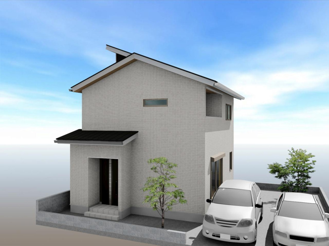 【外観パース】 | 高知市福井東町/2区画 | 北区画