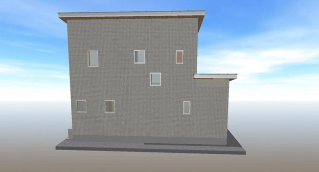 【外観パース】 | 高知市福井東町/2区画 | 北区画