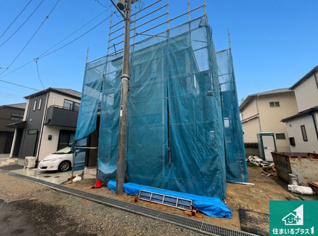 明石市魚住町西岡　新築一戸建ての外観|現在建築中！落ち着いた街並みで新生活を始めることが出来そう！周辺の物件も併せてご紹介させて頂きます！