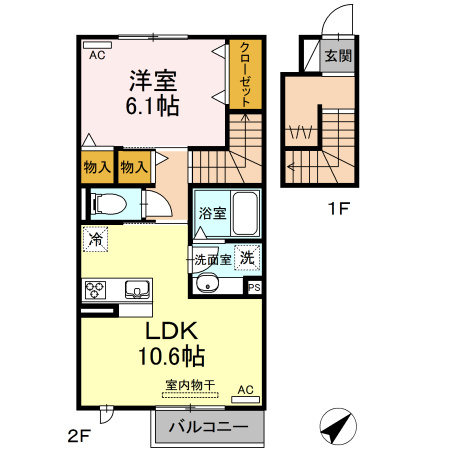 ミエル　ブランの間取り