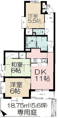 【間取り】 | ライオンズマンション相模が丘 | 中古マンションの3DKは、集まって食事が出来るダイニングキッチンがあることで、子供のいる3人家族には、丁度良い広さの物件です。3部屋あることで、居間や書斎、子供部屋など多目的に使用することが出来ます。