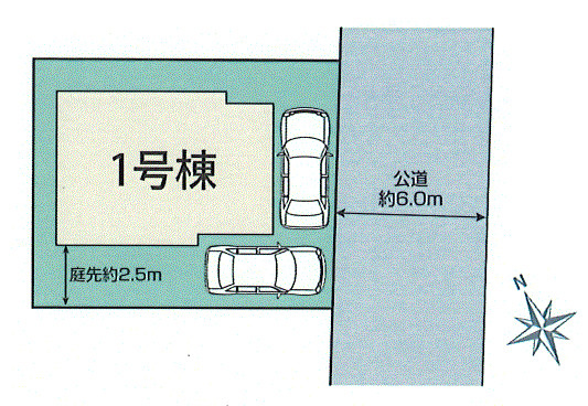 立川市砂川町4丁目　新築戸建全1棟の区画図