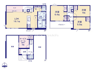 【間取り】 | 名古屋市北区東水切町2丁目15【仲介手数料無料】新築一戸建て　2号棟