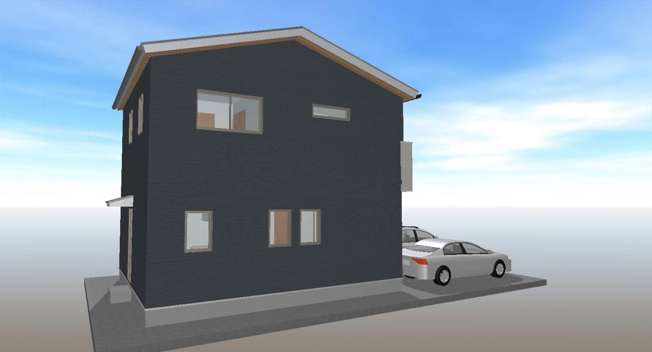 【外観パース】 | 高知市瀬戸南町１丁目 /2区画 | 西区画