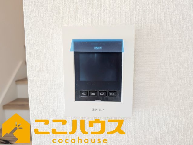沖縄市登川　新築戸建て　全5棟　3号棟のセキュリティ|録画機能付きTVインターホン
