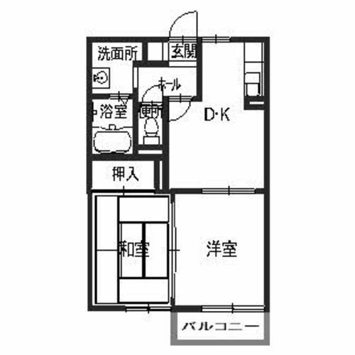 クレール高師浜の間取り