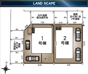 仲介手〇料不要　クレイドルガーデン菊陽町津久礼第11【菊陽西小・武蔵ヶ丘中】の区画図