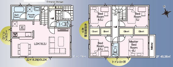 仲介手〇料不要　クレイドルガーデン北区麻生田第５【麻生田小・清水中】