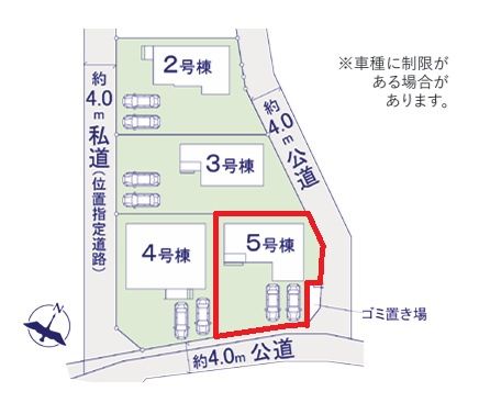 ケイアイフィット　日立市東大沼町　11期 　5の区画図|現地待ち合わせでのご見学も可能。資金計画のご相談もお任せください。ご予約はHPから、またお電話でも、お気軽にどうぞ。