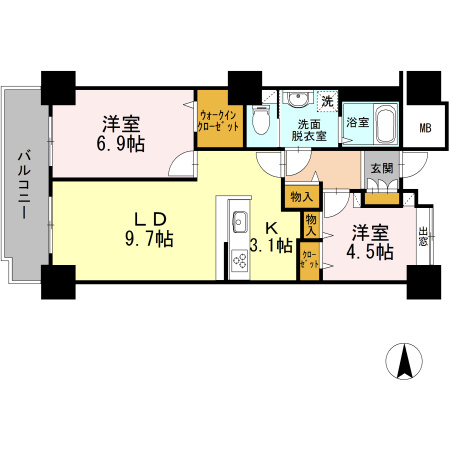 【間取り】 | 品川シーサイドビュータワー Ⅰ