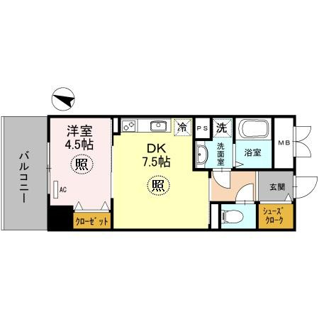 神戸Harborside　萬利Residenceの間取り