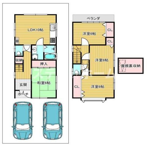 岸部北3 中古戸建