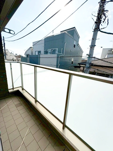 鎌倉市由比ガ浜２丁目のアパートのバルコニー|眺望良好