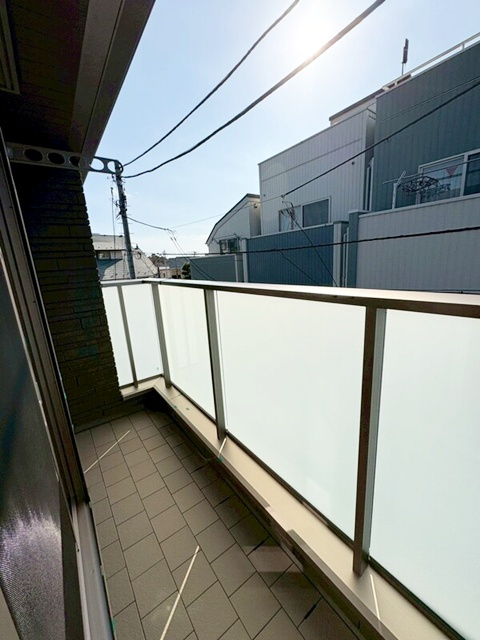 鎌倉市由比ガ浜２丁目のアパートのバルコニー|眺望良好