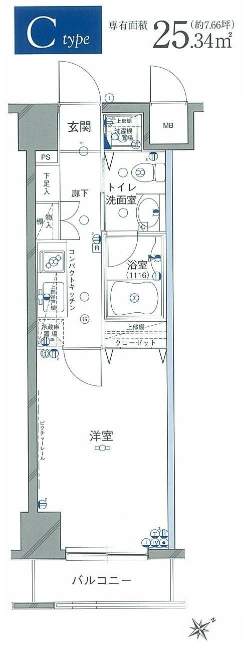 グリフィン横浜・山下公園弐番館の間取り