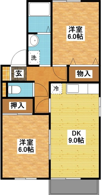サニーヒルＴＯＧＩＴＳＵの間取り