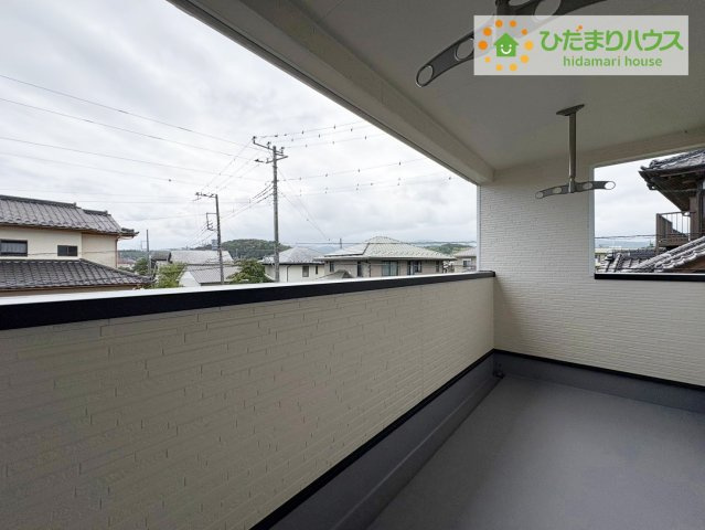 日立市川尻町第7　新築戸建　1号棟のバルコニー|広々としたバルコニー。お洗濯物もぜーんぶ干せちゃいます！！