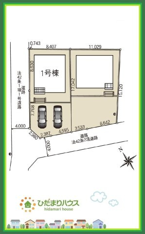 日立市川尻町第7　新築戸建　1号棟の区画図|閑静な住宅地で叶える穏やかな新生活☆彡