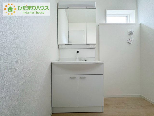 日立市川尻町第7　新築戸建　2号棟の独立洗面台|シンプルで使い勝手の良い独立洗面台！