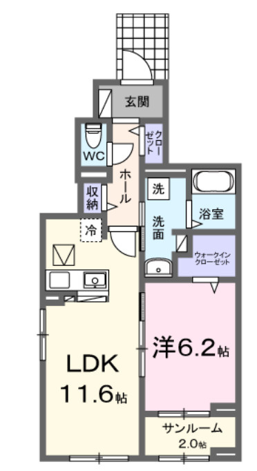 ロジュマンⅢの間取り