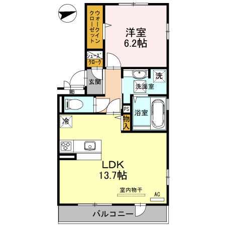 【間取り】 | カーサ高善A棟