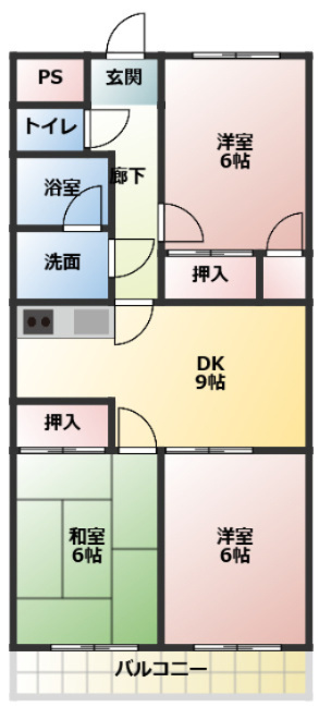 ネスパルド江南の間取り