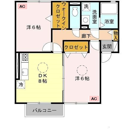 【間取り】 | グリーンコート堺東　Ｂ