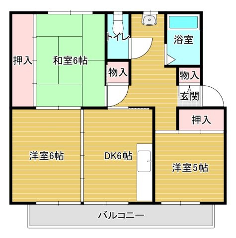 金剛第二住宅147棟の間取り