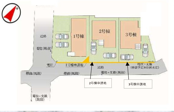 中央線 三鷹駅 バス利用 停歩4分 新築戸建 調布市深大寺東町７丁目の区画図
