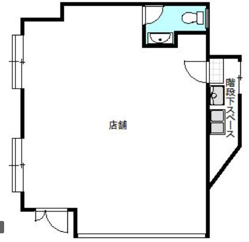 甲賀市水口町綾野の店舗一部の間取り